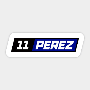 SERGIO PEREZ F1 DRIVER Sticker